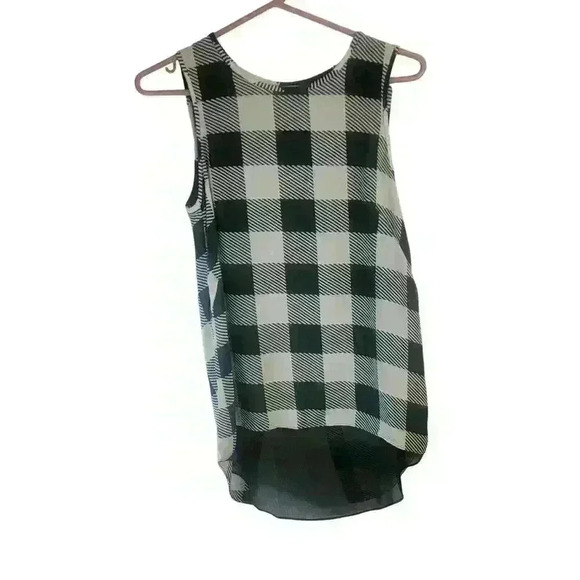 Rag & Bone Women's Forest Green and Ivory Harper Magnified Houndstooth Top XS - Picture 4 of 13